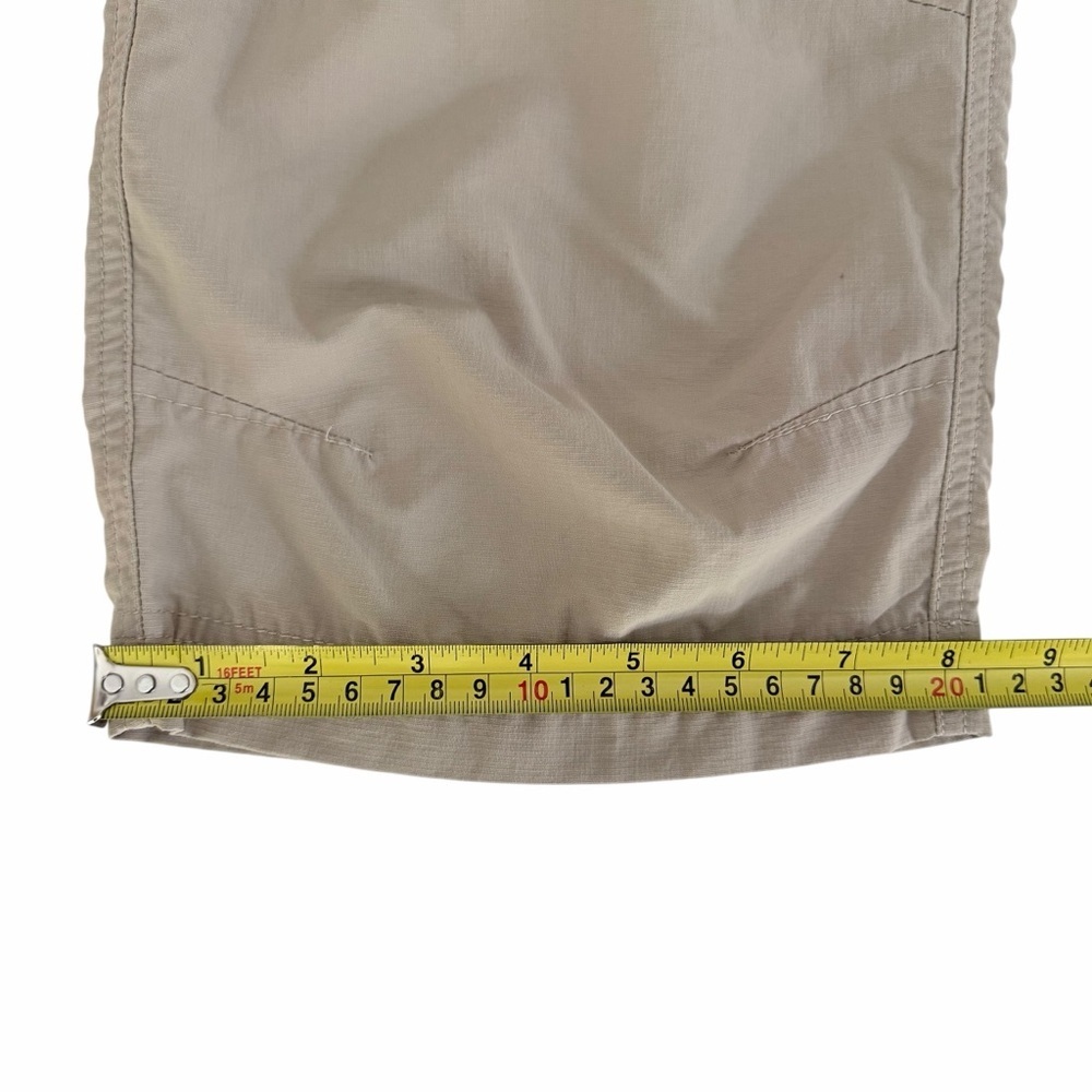 THE NORTH FACE Beige Lightweight Hiking Capri Cargo Pants outdoor travel women’s - Picture 13 of 15